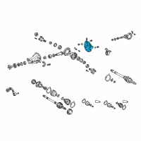 OEM Toyota Differential Cover Diagram - 41181-42020