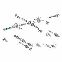 OEM 2013 Toyota Highlander Flange Seal Diagram - 41252-48020