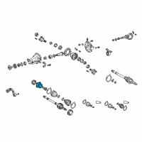 OEM 1999 Toyota RAV4 Inner Joint Assembly Diagram - 42350-42020