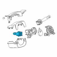 OEM 2014 Cadillac CTS Turn Signal Switch Diagram - 22894393