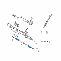 OEM 2003 Toyota RAV4 Inner Tie Rod Diagram - 45503-49055