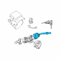 OEM 1999 Toyota Tacoma Switch Assy, Windshield Wiper Diagram - 84652-04080