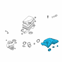 OEM 2010 Pontiac G6 Duct Asm-Air Cleaner Outlet Diagram - 25842351