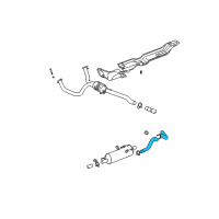 OEM 2003 Dodge Ram 1500 Tail Pipe Diagram - 52103471AG