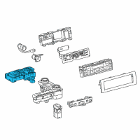 OEM 2020 Toyota Land Cruiser Seat Heat Switch Diagram - 84752-60120