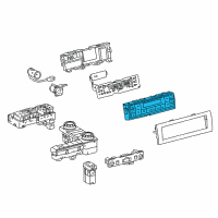 OEM 2016 Toyota Land Cruiser Heater & AC Control Diagram - 55905-60861