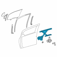 OEM Toyota Yaris Window Regulator Diagram - 69810-0D300