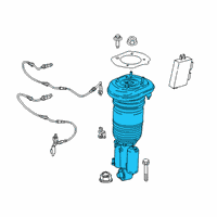 OEM BMW Rear Left Air Suspension Struts Diagram - 37-10-6-872-967