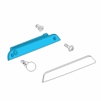 OEM 2004 Saturn Vue Lamp Asm, High Mount Stop Diagram - 10367401