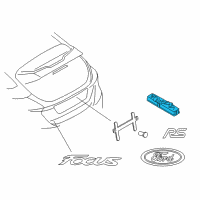 OEM 2015 Ford Focus Release Switch Diagram - F1EZ-54432A38-G