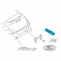 OEM 2017 Ford Focus Release Switch Diagram - F1EZ-54432A38-G