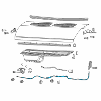 OEM Ram Cable-Hood Release Diagram - 68226090AA