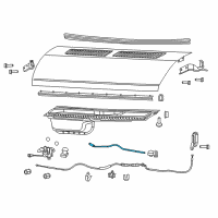OEM 2020 Ram ProMaster 3500 Hood Prop Diagram - 68226021AC