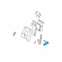 OEM 2007 Nissan Quest Rear Seat Armrest Assembly Diagram - 87700-ZM30B