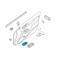 OEM 2019 Nissan Maxima Switch Assy-Power Window, Assist Diagram - 25411-4RA0A