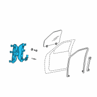 OEM 2010 Mercury Mountaineer Window Regulator Diagram - AL2Z7823201B