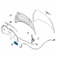 OEM Ford Latch Diagram - D2BZ-16700-B