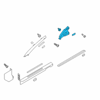 OEM Hyundai Genesis Coupe Trim Assembly-Center Pillar Upper RH Diagram - 85840-2M600-9P