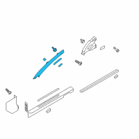 OEM 2011 Hyundai Genesis Coupe Trim Assembly-Front Pillar LH Diagram - 85810-2M600-X6