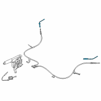 OEM Toyota Yaris Rear Cable Diagram - 46440-WB001