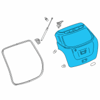 OEM 2016 Chevrolet Trax Gate Asm-Lift Diagram - 95389034