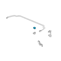 OEM 2000 Honda Accord Bush, Rear Stabilizer Holder (16Mm) Diagram - 52306-S84-A01