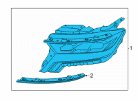 OEM 2021 Kia Sorento Lamp Assembly-Head, RH Diagram - 92102R5110