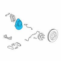 OEM 2014 GMC Savana 3500 Shield-Front Brake Diagram - 25918338