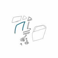 OEM 2011 Toyota Yaris Run Weatherstrip Diagram - 68142-52131