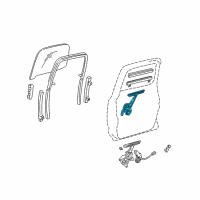 OEM 2002 Toyota Tacoma Window Regulator Diagram - 69830-04010