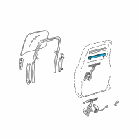 OEM 2004 Toyota Tacoma Channel Sub-Assembly, Rear Diagram - 69905-04010