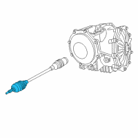 OEM 1998 Chevrolet Corvette Joint Kit, Rear Wheel Drive Shaft Outer Diagram - 88952504