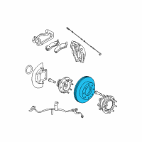 OEM GMC Sierra 3500 Classic Rotor Diagram - 84587921