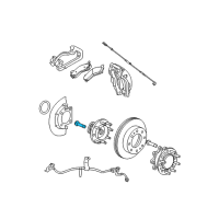 OEM Chevrolet Silverado 3500 Wheel Bolt Diagram - 11561148