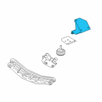 OEM 2006 Pontiac GTO Bracket, Engine Mount Diagram - 10260642