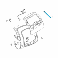 OEM 2006 Buick Rendezvous Strut Asm-Lift Gate Diagram - 15801127