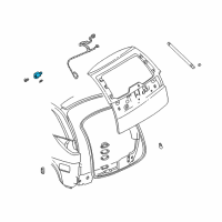 OEM 2004 Buick Rendezvous Hinge Asm-Lift Gate Diagram - 10322113