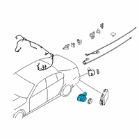 OEM BMW M760i xDrive ULTRASONIC SENSOR, ROYAL BUR Diagram - 66-20-9-472-226