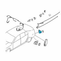 OEM 2022 BMW M760i xDrive ULTRASONIC SENSOR, DONINGTON Diagram - 66-20-9-827-048