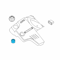 OEM 2013 BMW ActiveHybrid 5 Rubber Buffer Diagram - 13-71-7-588-501