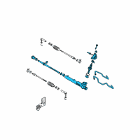 OEM 2003 Nissan Altima Gear Assy-Power Steering Diagram - 49200-8J000