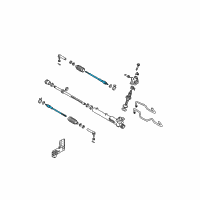 OEM 2004 Nissan Maxima Socket Assy-Tie Rod, Inner Diagram - 48521-7Y000