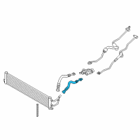 OEM 2017 BMW 750i xDrive Trans.Oil Cooler Line Return Front Diagram - 17-22-8-602-303