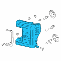 OEM 2021 Ford F-250 Super Duty Composite Headlamp Diagram - LC3Z-13008-B