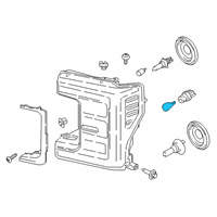 OEM Ford F-150 Marker Lamp Bulb Diagram - JL3Z-13466-A