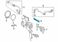 OEM 2020 BMW 840i Gran Coupe HEAT SHIELD, TURBOCHARGER, U Diagram - 11-79-8-679-024