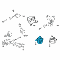 OEM 2013 BMW 535i GT xDrive Engine Mount Right Diagram - 22-11-6-859-846