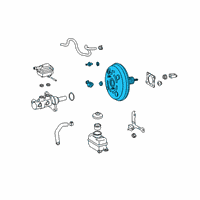 OEM 2015 Toyota Sienna Booster Assembly Diagram - 44610-08071