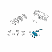 OEM 2007 Kia Rio Control Assembly-Heater Diagram - 972501G380VA