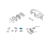 OEM Kia Rio5 Switch Assembly-Rear Defroster Diagram - 937101G500